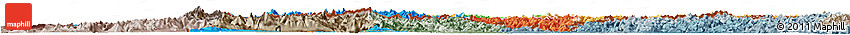 Political Horizon Map of Switzerland, semi-desaturated