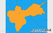 Political Simple Map of Basel-Stadt