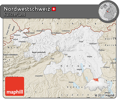 Classic Style Map of Nordwestschweiz