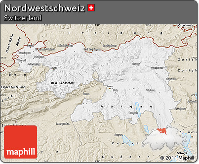 Classic Style Map of Nordwestschweiz