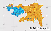 Political Map of Nordwestschweiz, cropped outside