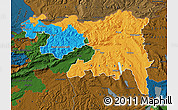 Political Map of Nordwestschweiz, darken