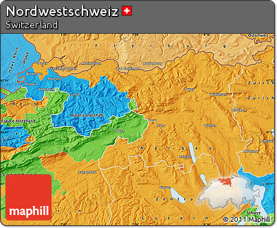 Political Map of Nordwestschweiz