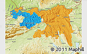 Political Map of Nordwestschweiz, physical outside