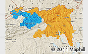 Political Map of Nordwestschweiz, shaded relief outside