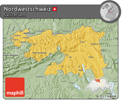 Savanna Style Map of Nordwestschweiz