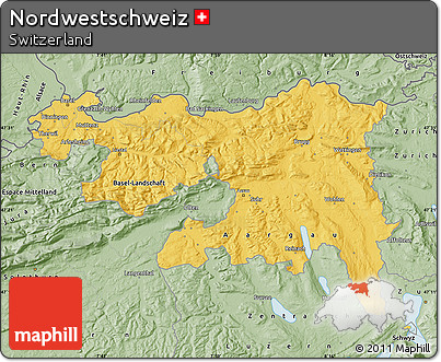 Savanna Style Map of Nordwestschweiz