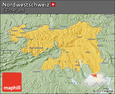 Savanna Style Map of Nordwestschweiz