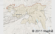 Shaded Relief Map of Nordwestschweiz, lighten