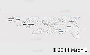 Silver Style Panoramic Map of Nordwestschweiz, single color outside