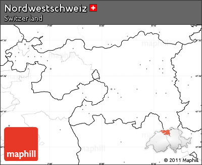 Blank Simple Map of Nordwestschweiz, no labels