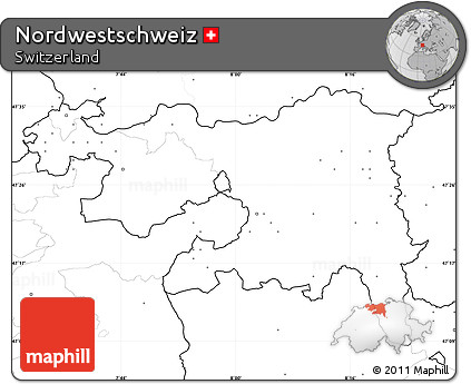 Blank Simple Map of Nordwestschweiz, no labels