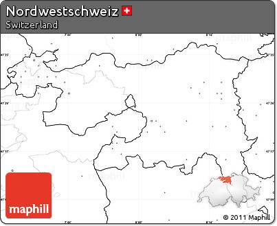 Blank Simple Map of Nordwestschweiz, no labels