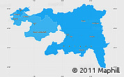 Political Shades Simple Map of Nordwestschweiz, single color outside