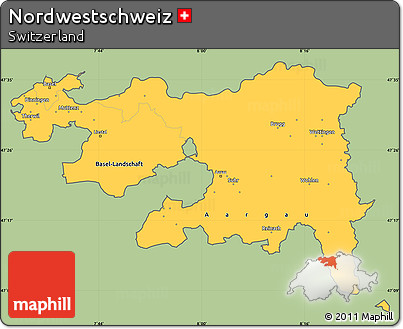 Savanna Style Simple Map of Nordwestschweiz, cropped outside
