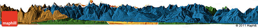 Political Horizon Map of Glarus, darken
