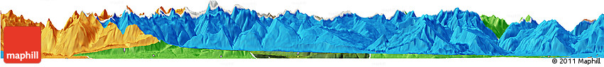 Satellite Horizon Map of Glarus, political outside