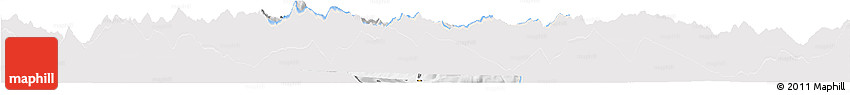 Silver Style Horizon Map of Glarus, single color outside