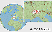 Savanna Style Location Map of Glarus, highlighted country