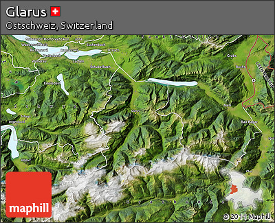 Satellite Map of Glarus
