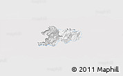 Silver Style Panoramic Map of Glarus, single color outside