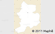 Classic Style Simple Map of Glarus, single color outside