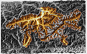 Physical 3D Map of Graubünden, darken, desaturated