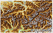 Physical 3D Map of Graubünden