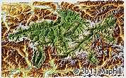 Satellite 3D Map of Graubünden, physical outside