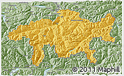 Savanna Style 3D Map of Graubünden