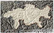 Shaded Relief 3D Map of Graubünden, darken