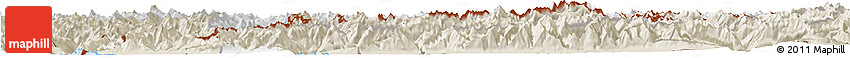 Classic Style Horizon Map of Graubünden