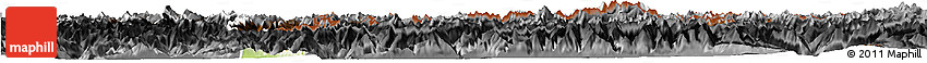Physical Horizon Map of Graubünden, darken, desaturated