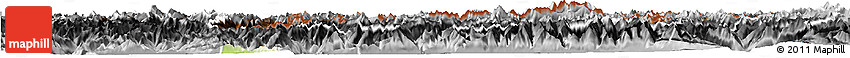 Physical Horizon Map of Graubünden, desaturated