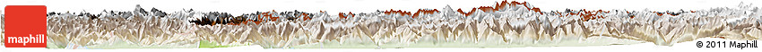 Physical Horizon Map of Graubünden, lighten