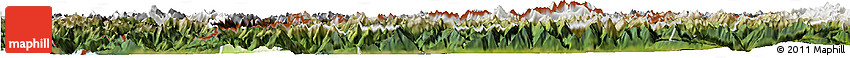 Physical Horizon Map of Graubünden, satellite outside
