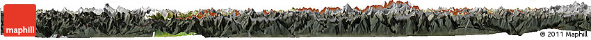 Satellite Horizon Map of Graubünden, darken, semi-desaturated