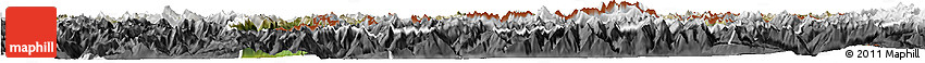 Satellite Horizon Map of Graubünden, desaturated