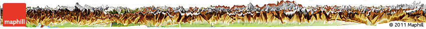 Satellite Horizon Map of Graubünden, physical outside
