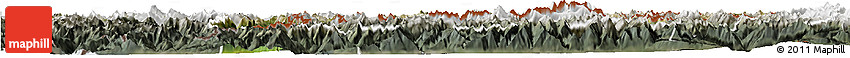 Satellite Horizon Map of Graubünden, semi-desaturated