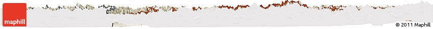Shaded Relief Horizon Map of Graubünden, cropped outside