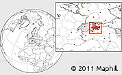 Blank Location Map of Graubünden, highlighted country, highlighted parent region, within the entire country