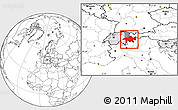 Blank Location Map of Graubünden, highlighted country, highlighted parent region