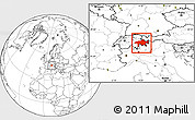 Blank Location Map of Graubünden