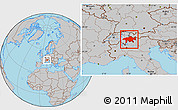 Gray Location Map of Graubünden