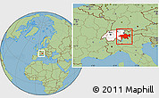 Savanna Style Location Map of Graubünden, highlighted country, within the entire country