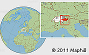 Savanna Style Location Map of Graubünden, highlighted country, highlighted parent region