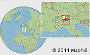 Savanna Style Location Map of Graubünden, highlighted parent region