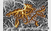 Physical Map of Graubünden, desaturated