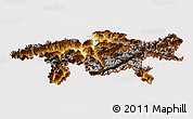 Physical Panoramic Map of Graubünden, cropped outside